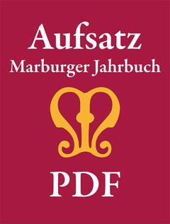 Aufsatz Marburger Jahrbuch©VDG Weimar
