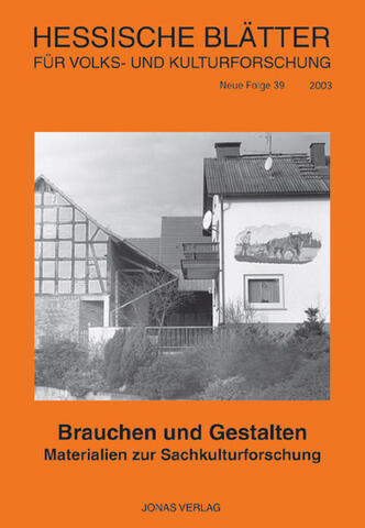 Brauchen und Gestalten (3-89445-310-9)